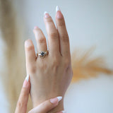 Mila II Salt & Pepper Diamond Ring