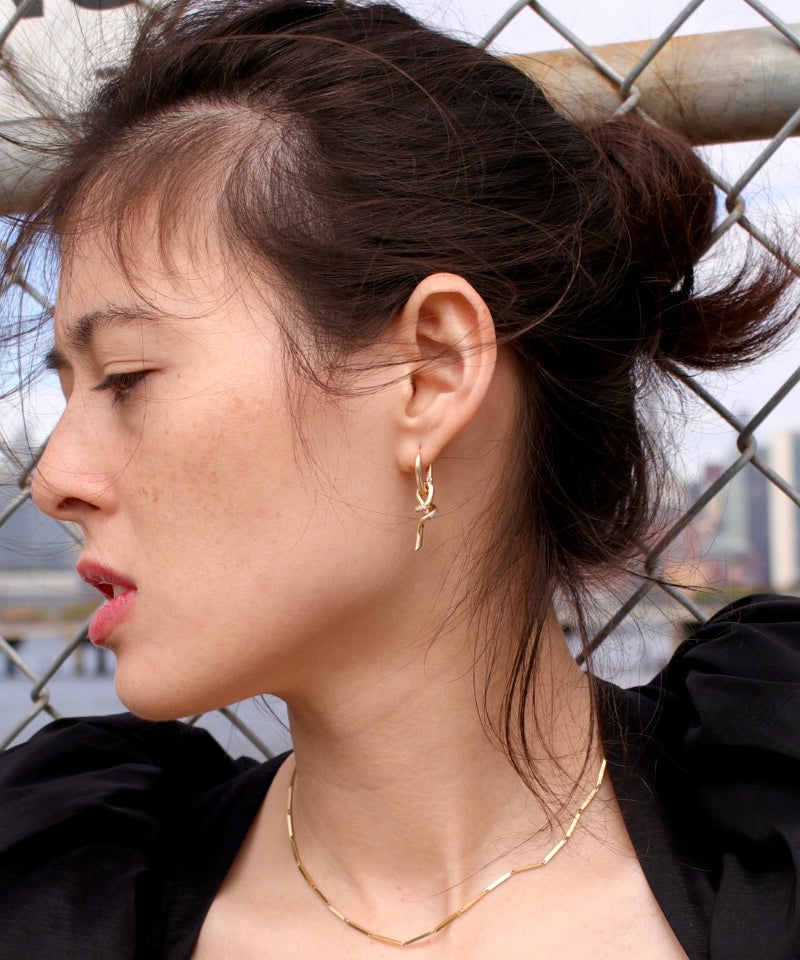 Dakota Diamond Knot Earrings