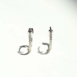 14k gold hoops earrings diamonds NYC fine jewelry brooklyn NY New York jeweler sustainable ethical greenpoint engagement