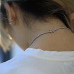 Diamond 14k gold necklace NYC fine jewelry brooklyn NY New York jeweler sustainable ethical greenpoint engagement