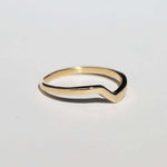 14k Yellow Gold Ring Sapphire NYC fine jewelry brooklyn NY New York jeweler sustainable ethical greenpoint engagement sapphire white diamond