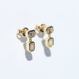Orla diamond drop earrings