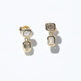 Orla diamond drop earrings