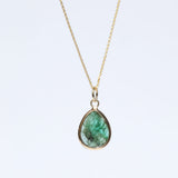 Raw Emerald Freeform Pendants 1ct