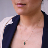 Raw Emerald Freeform Pendant 2ct