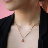 14k yellow gold foxtail chain necklace macha studio brooklyn new york