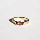 14k yellow gold sapphire ring NYC fine jewelry brooklyn NY New York jeweler sustainable ethical greenpoint engagement