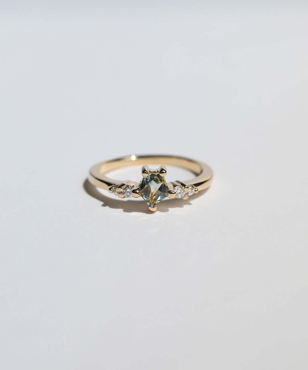 Sapphire diamonds 14k yellow gold Brooklyn New York 11222
