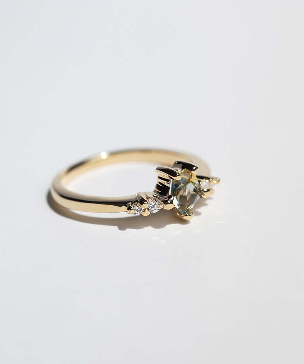 Sapphire diamonds 14k yellow gold Brooklyn New York 11222