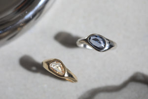 Sapphire engagement rings and wedding bands for men and women, made in New York