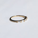Half Baguette Diamond Ring