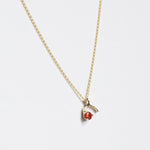 14k orange sapphire necklace Brooklyn New York 11222
