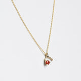14k orange sapphire necklace Brooklyn New York 11222