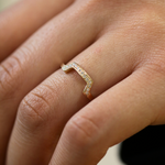 diamond nesting ring 14k yellow gold Brooklyn New York 11222