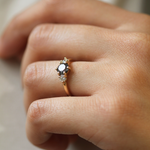 14k yellow gold salt and pepper diamond Brooklyn New York 11222