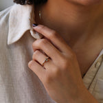 Montana  bi-color sapphire accent white diamonds 14k yellow gold ring Brooklyn New York 