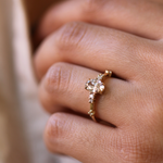 cognac Diamond Ring yellow gold Brooklyn New York