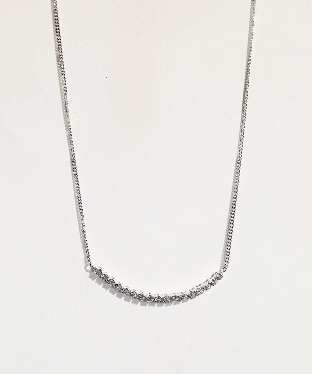 Diamond Necklace 14k Gold NYC fine jewelry brooklyn NY New York jeweler sustainable ethical greenpoint engagement