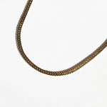 vintage 14k yellow gold Kimberly herringbone chain necklace 1980s unique Macha Studio Greenpoint Brooklyn New York City unisex