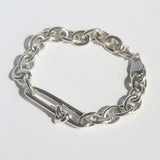 Oval Love Link Bracelet Silver