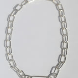 Lightweight Love Link Necklace Silver