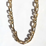 Lightweight Over-Sized Chain Necklace Gold