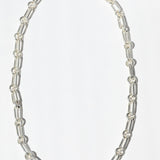Paper clip Love Link Necklace Silver