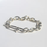Oval Love Link Bracelet Silver