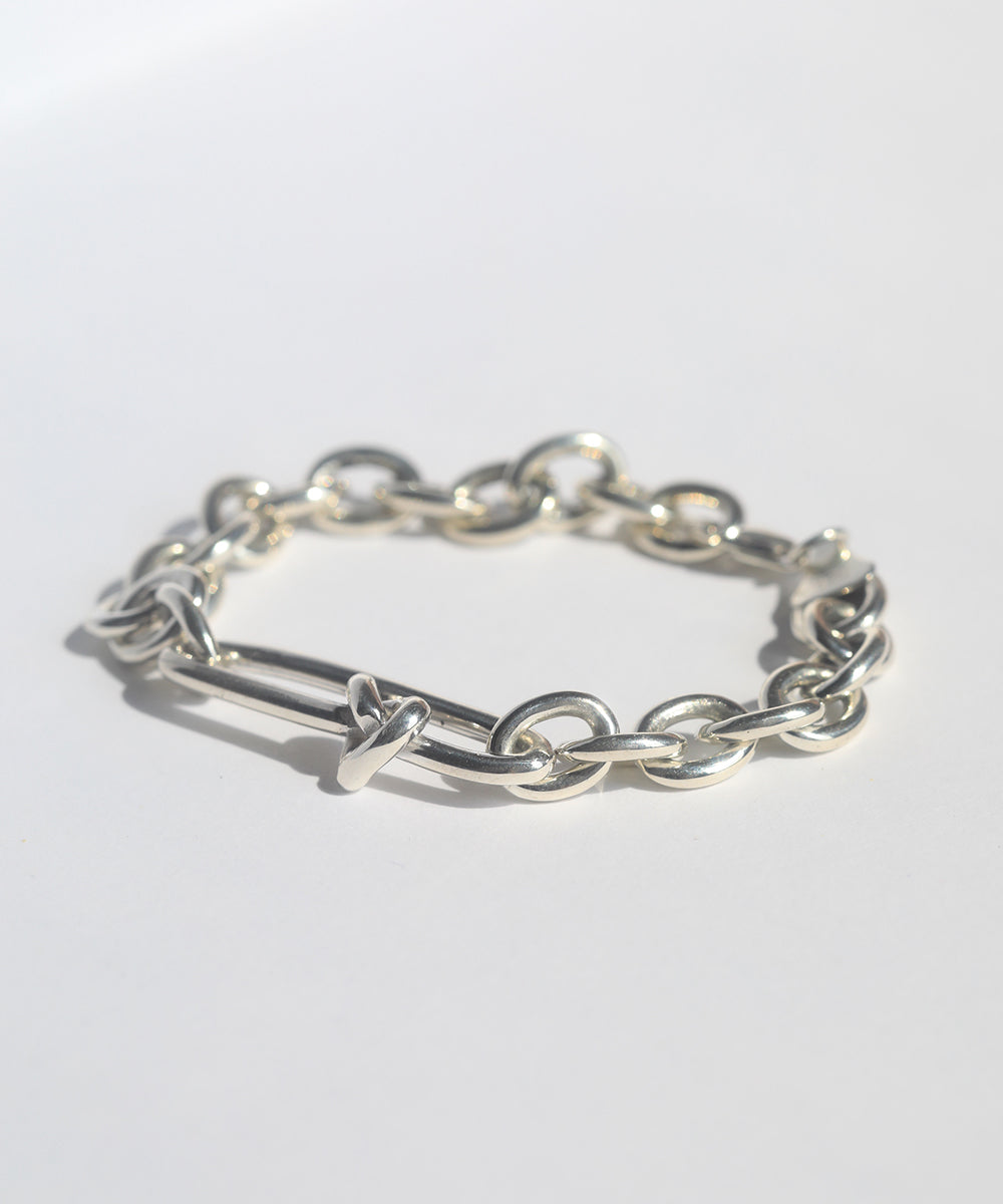 Oval Love Link Bracelet Silver