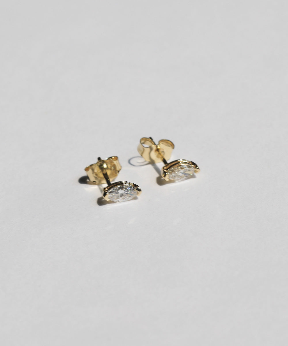 Marquise Diamond Stud Earrings