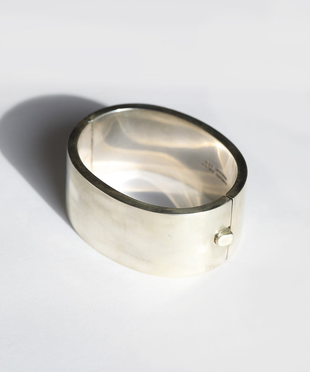 vintage mexican taxco sterling silver hinged cuff brookyln greenpoint New York City Macha Studio 925 11222