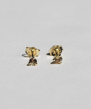 tourmaline 14k yellow gold stud earrings Brooklyn New York 