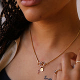 Pavé Serpent Pendant Yellow Gold