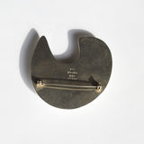 vintage mexican sterling silver 925 moon crest pendant necklace Brooklyn New York City 11222