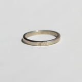 Hallmarked Band 14K Gold Narrow