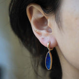 Opal Drop Earrings with Hoops