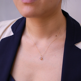 Brilliant cut Australian opal pendant
