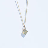 Brilliant cut Australian opal pendant