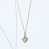 Brilliant cut Australian opal pendant