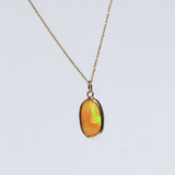 Crystal Fire Opal Freeform Pendants