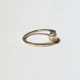 cognac champagne diamond ring twist wave macha brooklyn nyc engagement j