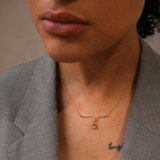 Mini Oval Amber Sapphire Pendant