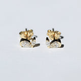 Louise diamond teardrop stud earrings