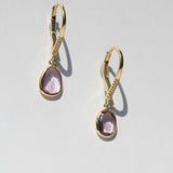 Julie Drop Earrings with Freeform Pink Sapphires