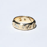 Ragged Band with Multi-colored diamonds
