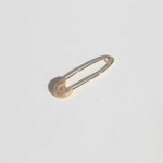 14k gold diamond encrusted safety pin 