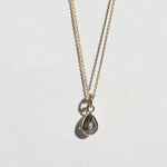 Salt & Pepper Diamond Pendent  14k Gold, NYC fine jewelry brooklyn NY New York jeweler sustainable ethical greenpoint engagement