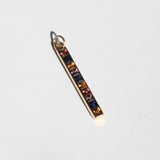 multi pendant sapphire 14k yellow gold Brooklyn New York 
