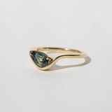 Crest Ring with Bi-color Sapphire