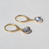 Julie Drop Earrings with Freeform Sapphires